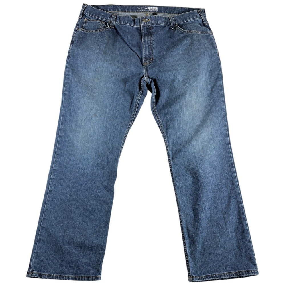 Carhartt Relaxed Fit Jeans‎ Mens 42x30 Blue Denim Straight Leg Workwear Casual